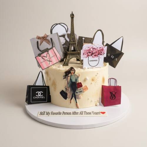Paris Fashion Theme Cake